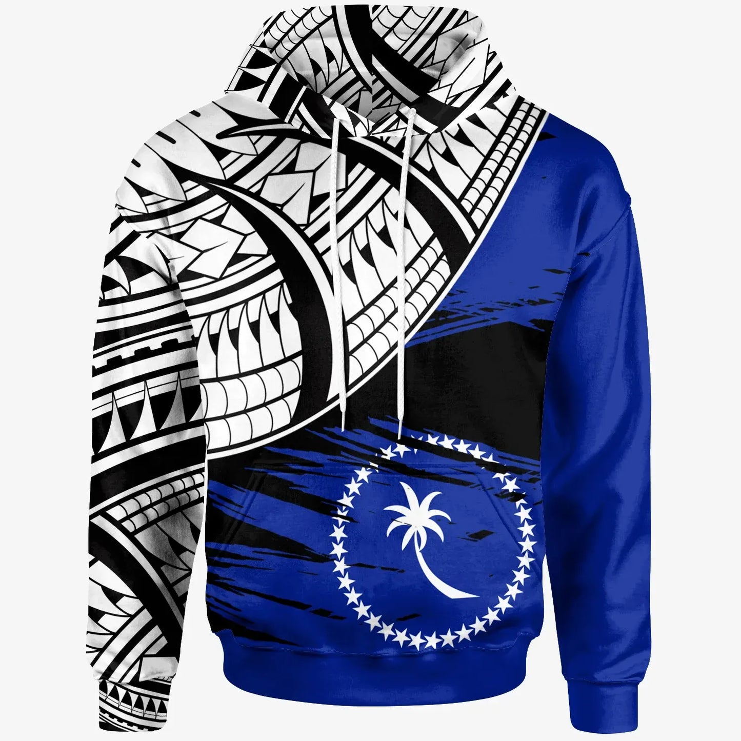 Chuuk - Custom Personalised Hoodie - Chuuk Flag Style With Claw Pattern