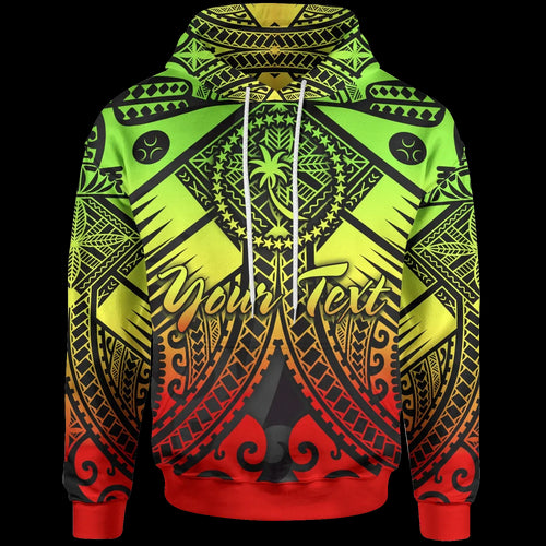 Chuuk Custom Personalised Hoodie  - Reggae Seal with Polynesian Tattoo