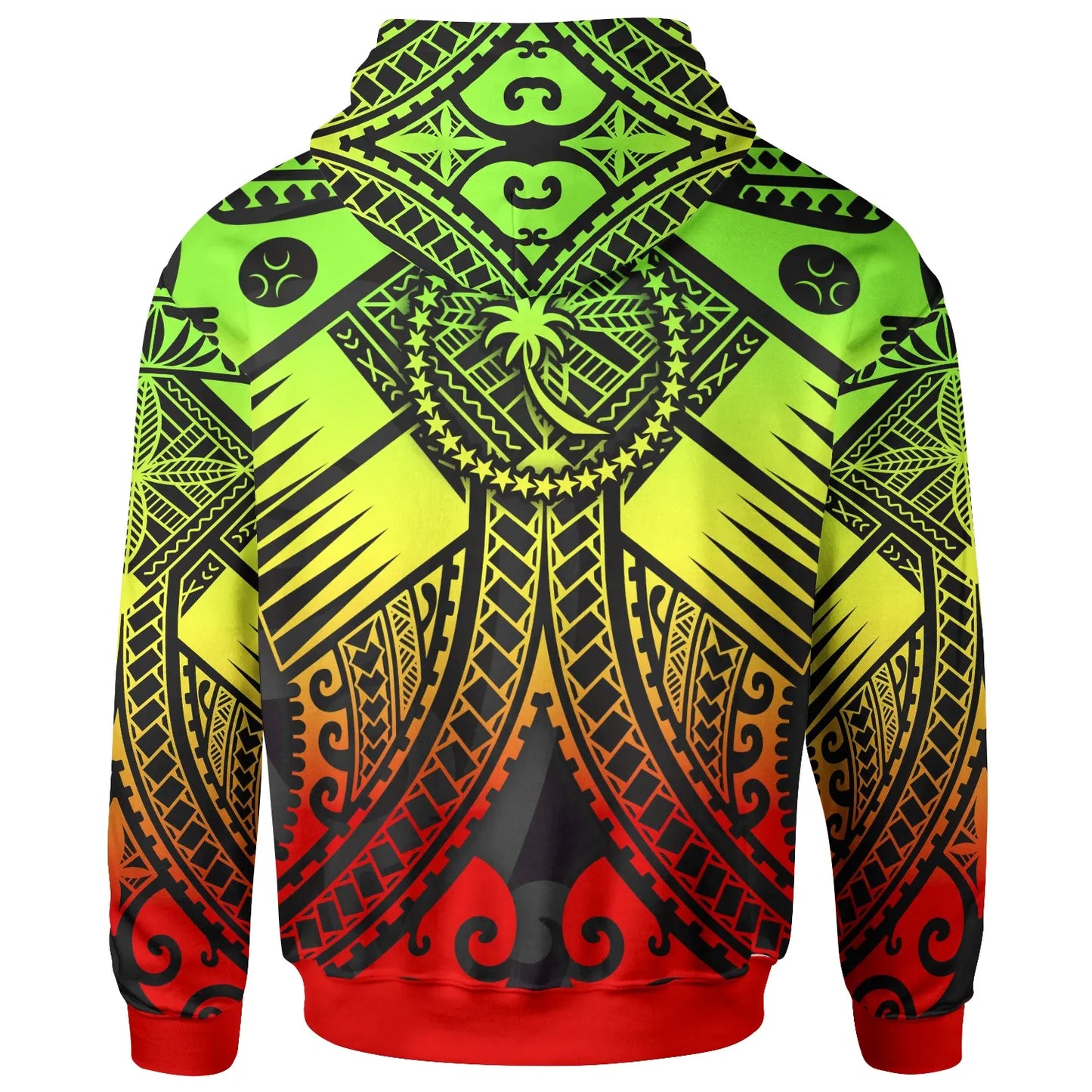 Chuuk Custom Personalised Hoodie  - Reggae Seal with Polynesian Tattoo