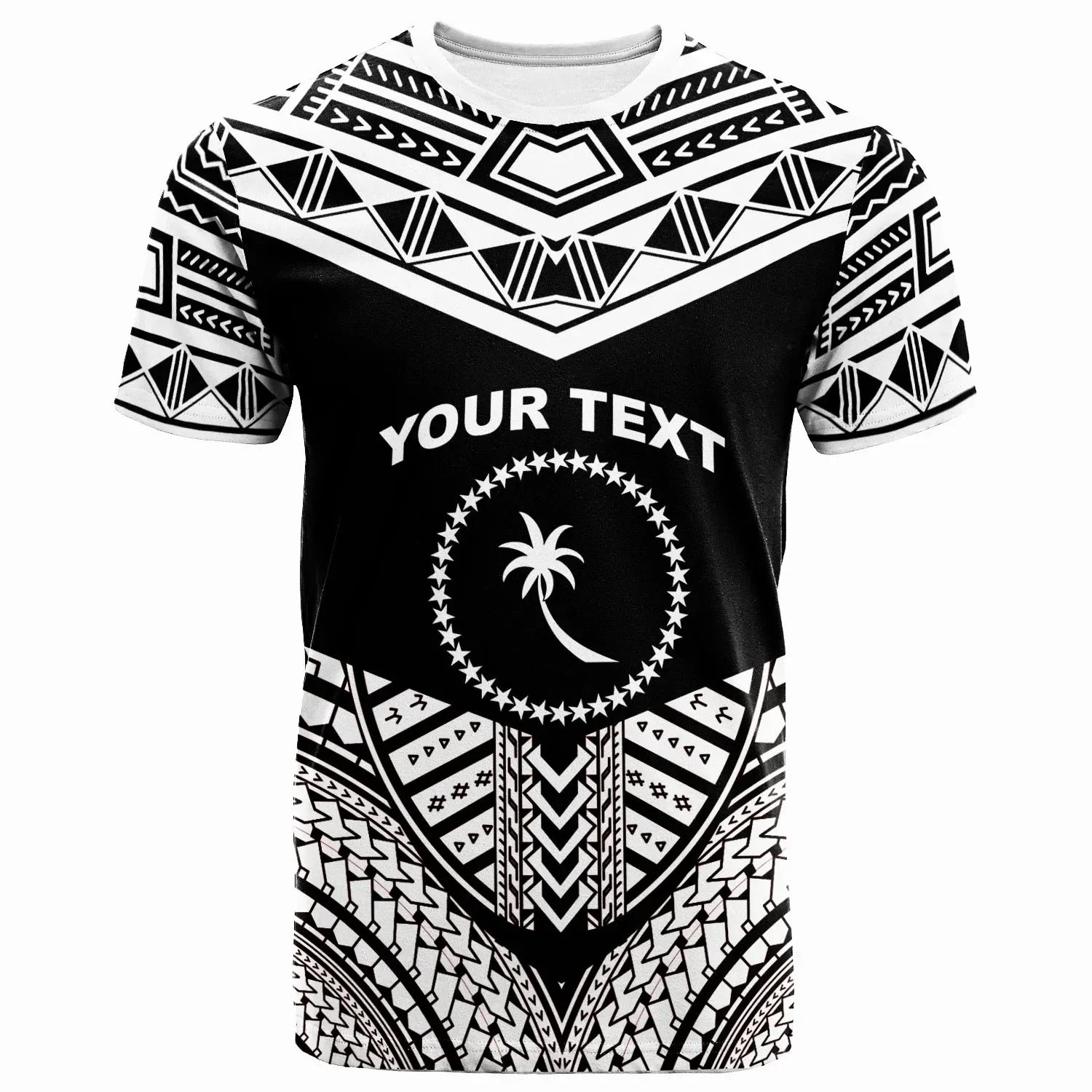 Chuuk Custom Personalised - T- Shirt - Tribal Pattern Cool Style White Color
