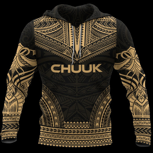 Chuuk Flag Polynesian Chief Hoodie - Gold Version