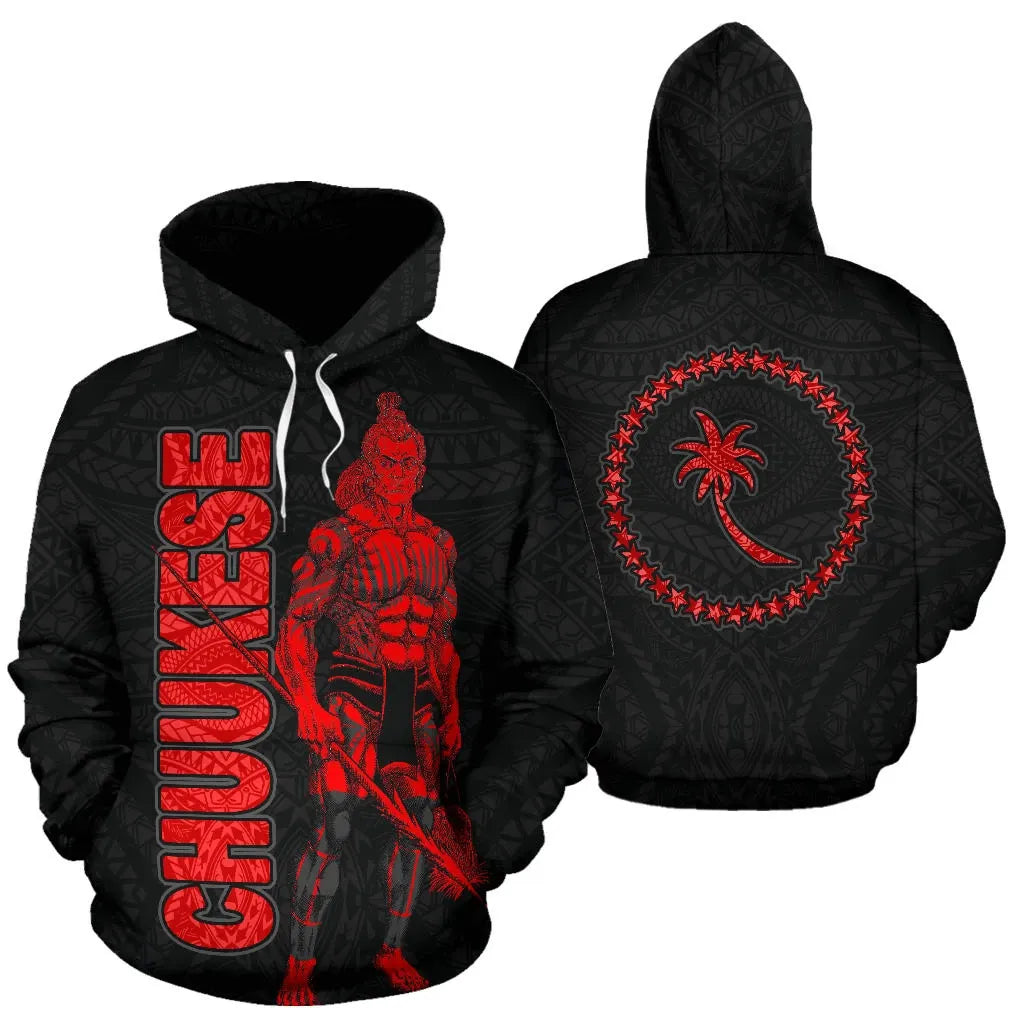 Chuuk Hoodie - Micronesia Chuukese Warrior Red