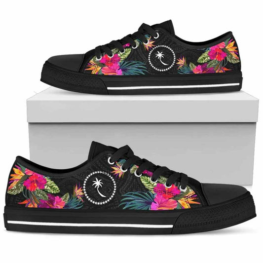Chuuk Low Top Shoes - Micronesian Hibiscus
