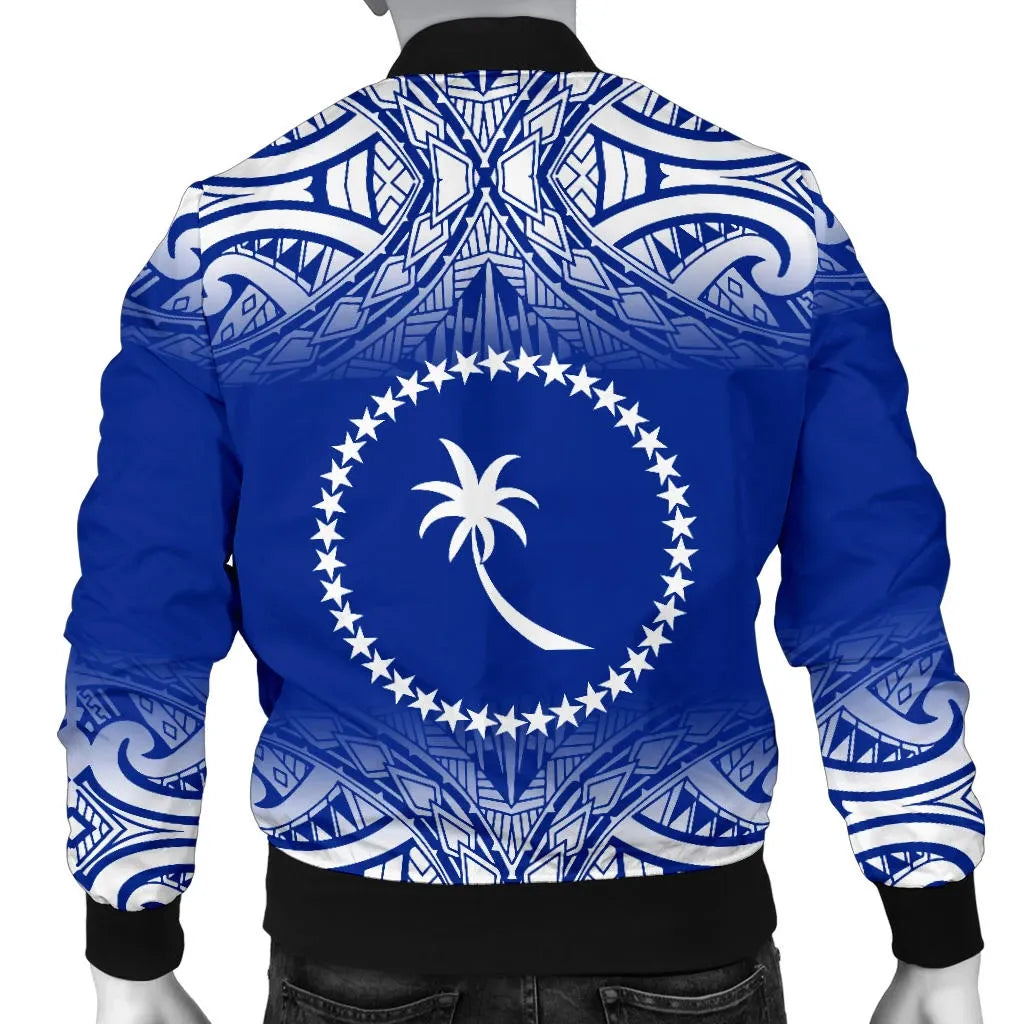Chuuk Bomber Jacket - Fog Blue Style