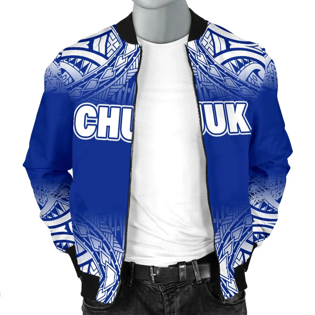 Chuuk Bomber Jacket - Fog Blue Style