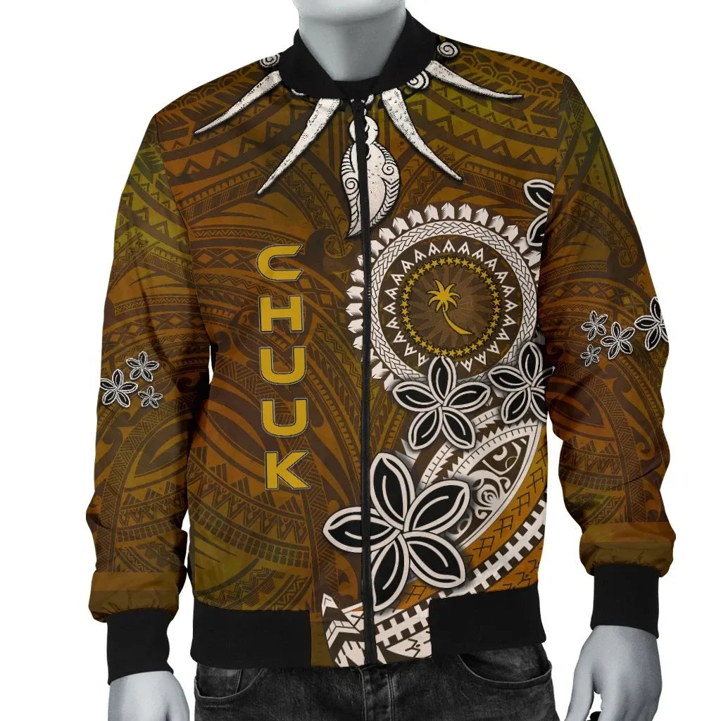 Chuuk Bomber Jacket - Polynesian Boar Tusk