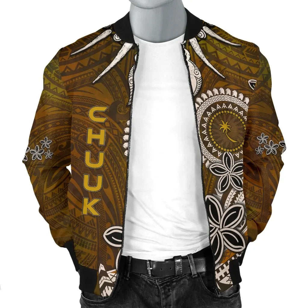 Chuuk Bomber Jacket - Polynesian Boar Tusk