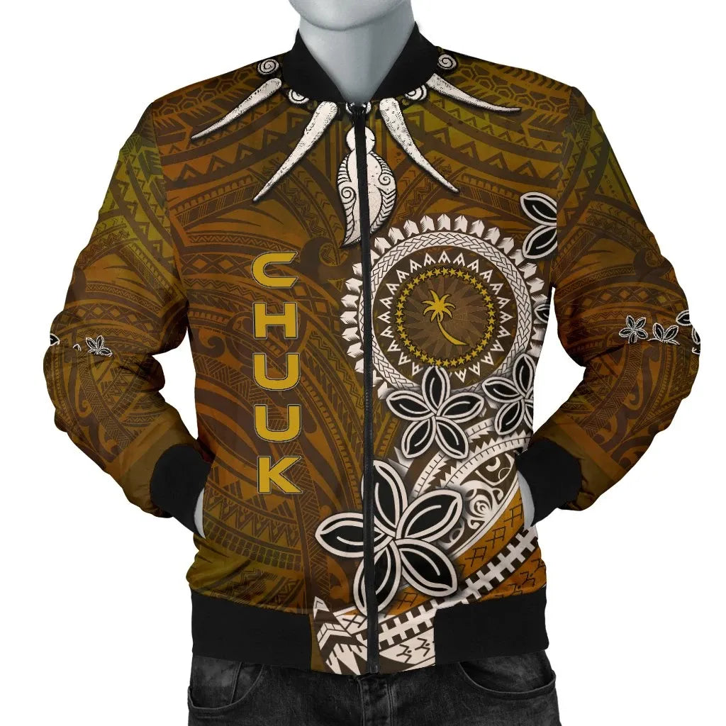 Chuuk Bomber Jacket - Polynesian Boar Tusk