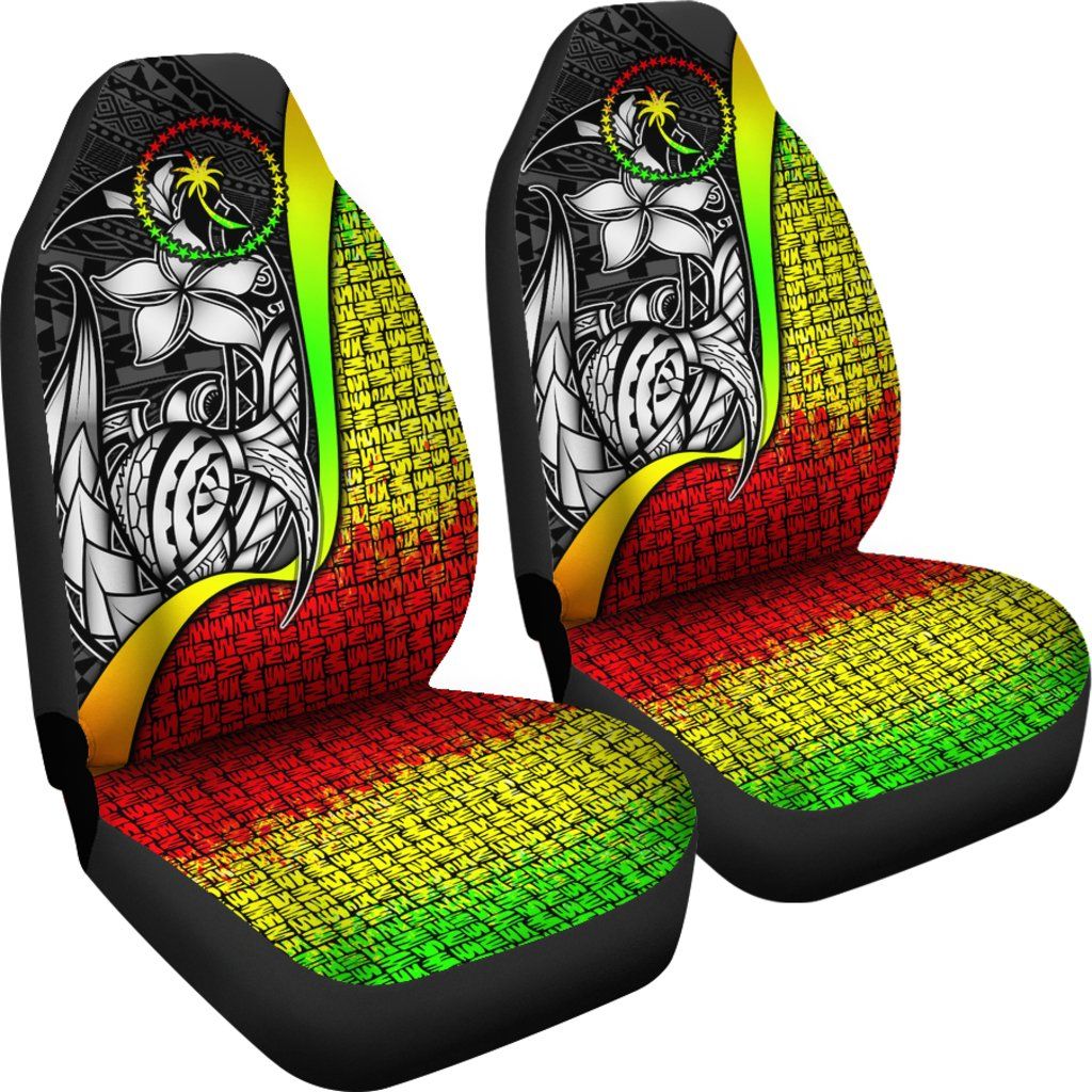 Chuuk Micronesian Car Seat Covers Reggae - Turtle With Hook