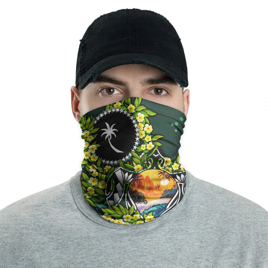 Chuuk Neck Gaiter - Ti Leaf Lei Turtle