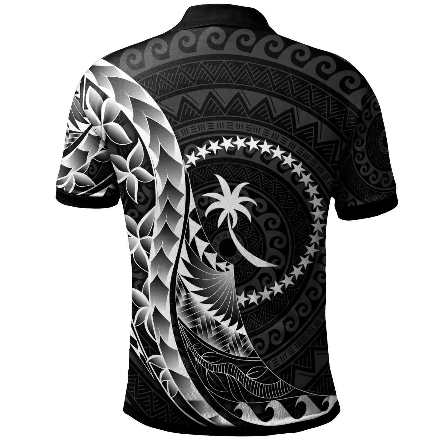 Chuuk Polo Shirt - Polynesian Pattern Style