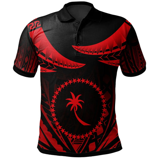 Chuuk Polo Shirt - Polynesian Tribal Tattoo