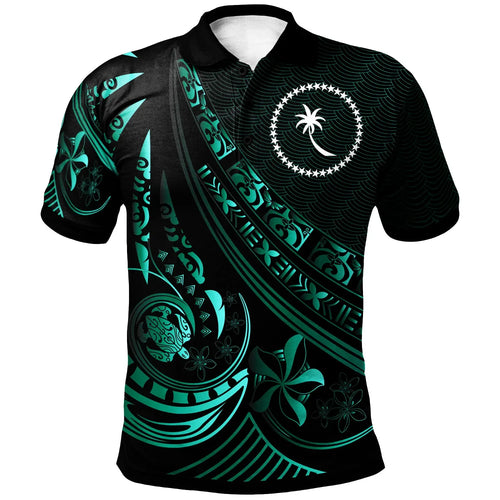 Chuuk  Polo Shirt - The Flow Of The Ocean Green