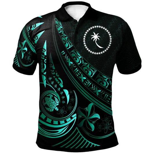 Chuuk  Polo Shirt - The Flow Of The Ocean Green
