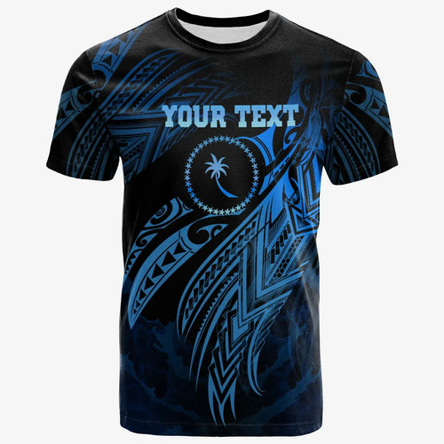 Chuuk Polynesian Custom Personalised T-Shirt - Legend Blue Version