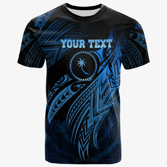 Chuuk Polynesian Custom Personalised T-Shirt - Legend Blue Version