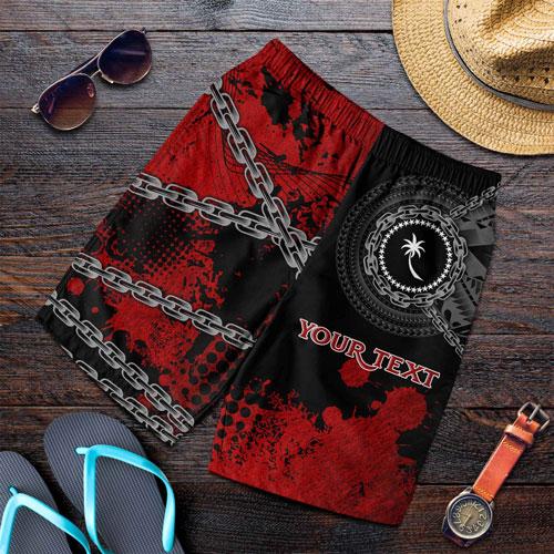 Chuuk Polynesian Personalised Men Shorts - Polynesian Chain Style