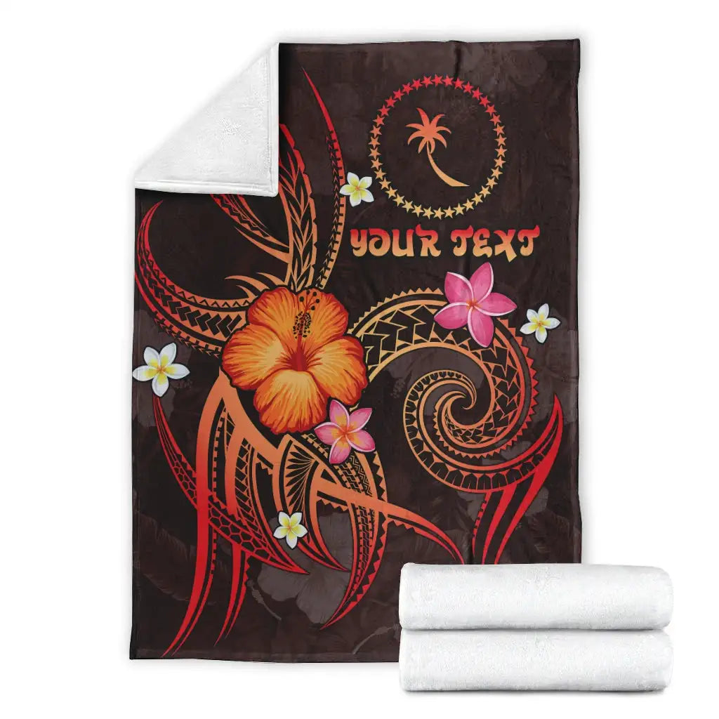 Chuuk Polynesian Personalised Premium Blanket - Legend of Chuuk (Red)