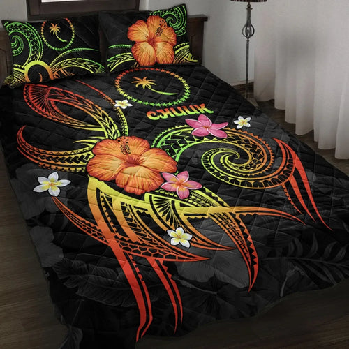 Chuuk Polynesian Quilt Bed Set - Legend of Chuuk (Reggae)