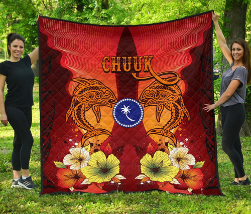 Chuuk Premium Quilt - Tribal Tuna Fish