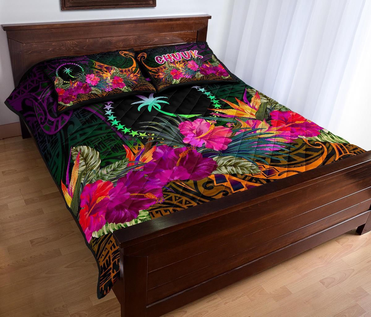 Chuuk Quilt Bed Set - Summer Hibiscus