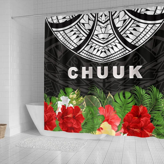 Chuuk Shower Curtain - Ginger Lei Pattern