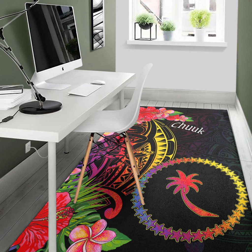 Chuuk State Area Rug - Tropical Hippie Style