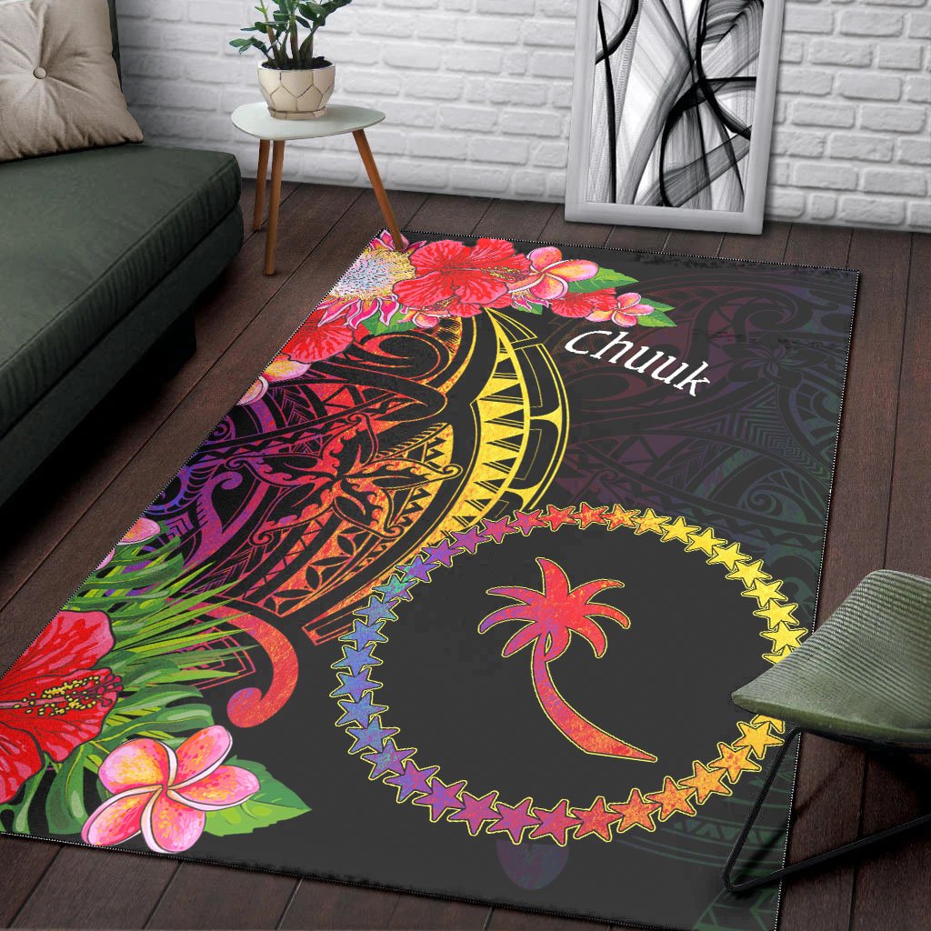 Chuuk State Area Rug - Tropical Hippie Style