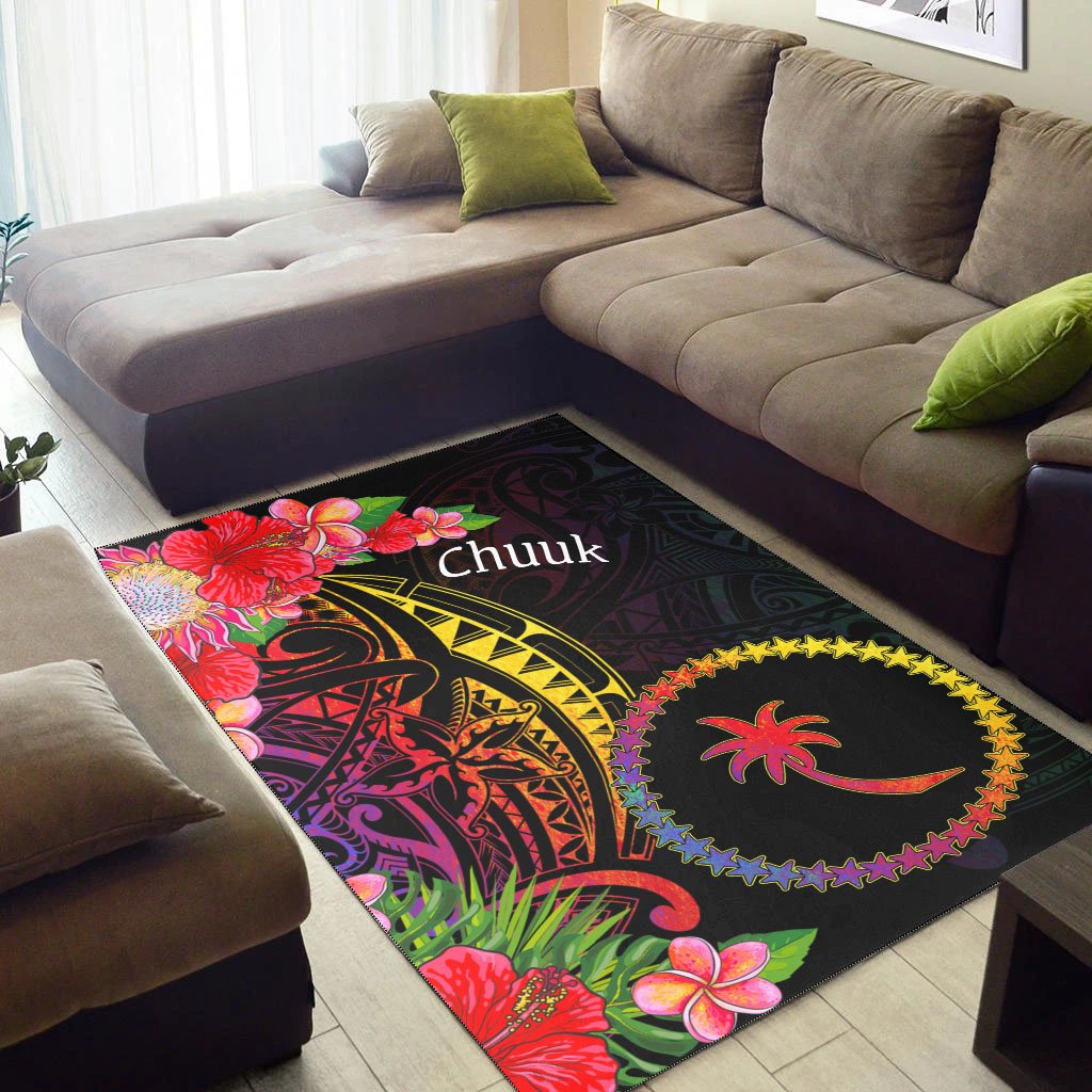 Chuuk State Area Rug - Tropical Hippie Style