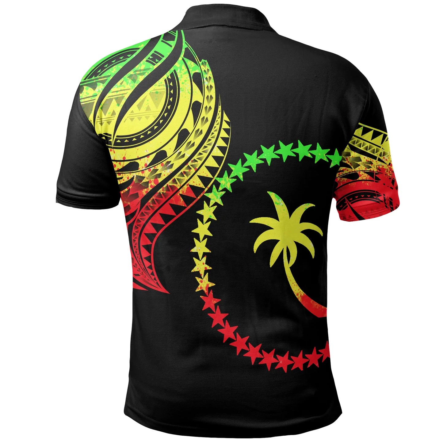 Chuuk State Custom Personalised Polo Shirt - Chuuk State Tatau Reggae Patterns