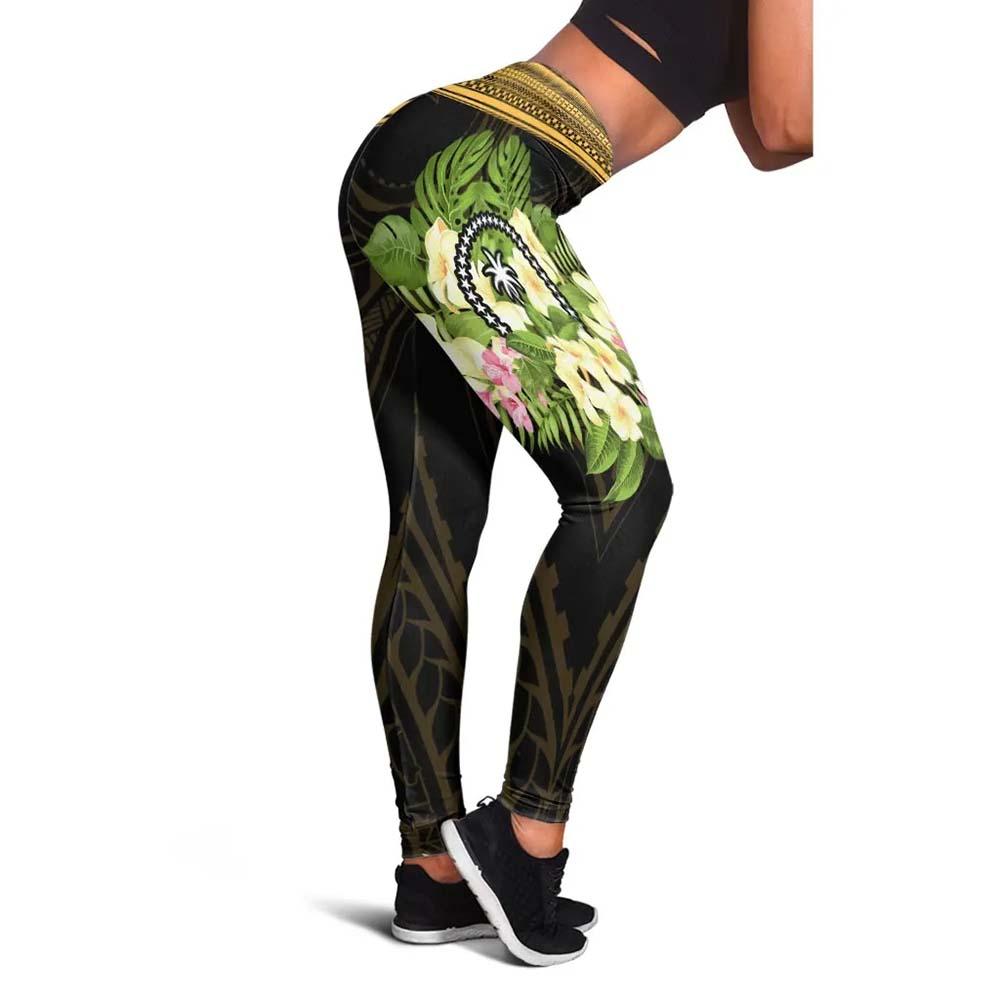 Chuuk State Legging - Polynesian Gold Patterns Collection