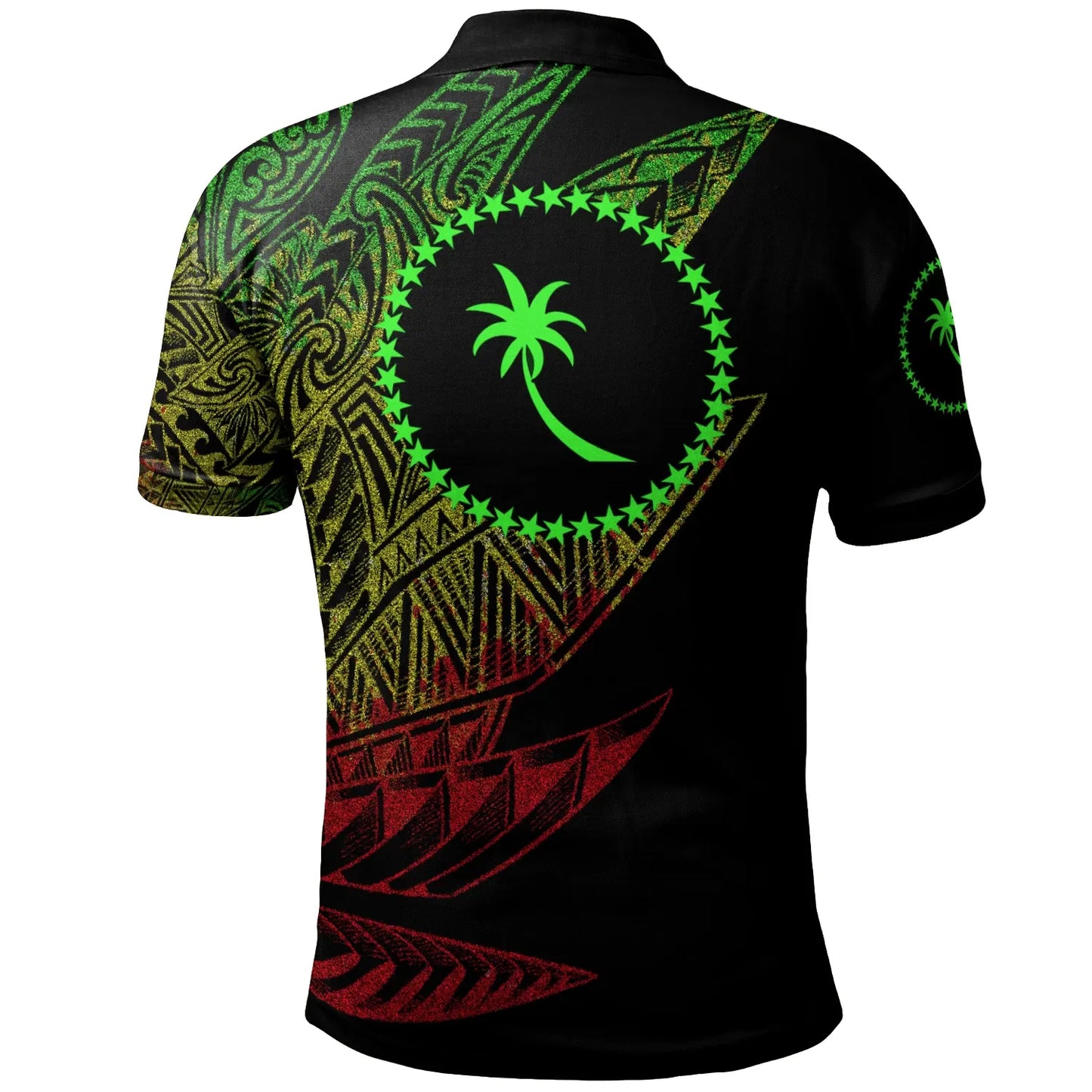 Chuuk State Polo Shirt - Legends Are Born In Reggae Color