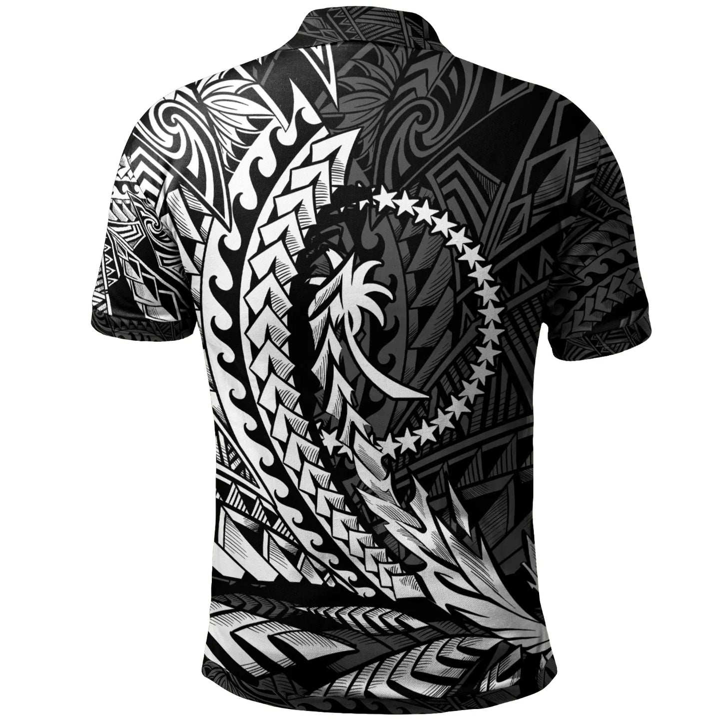 Chuuk State Polo Shirt - White Custom Personalised Wings Style