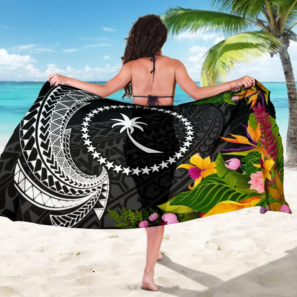 Chuuk State Sarong - Seal Spiral Polynesian Patterns