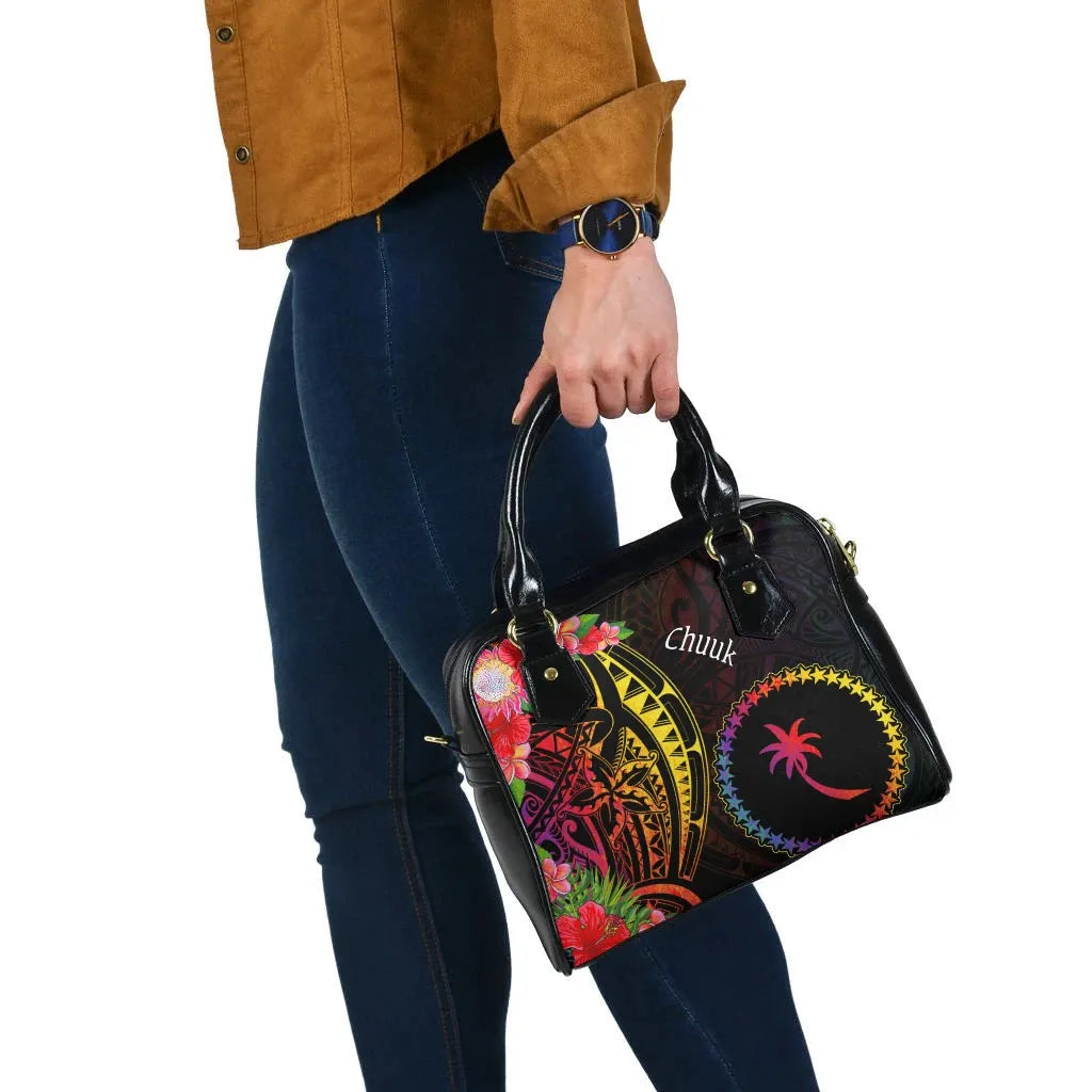 Chuuk State Shoulder Handbag - Tropical Hippie Style