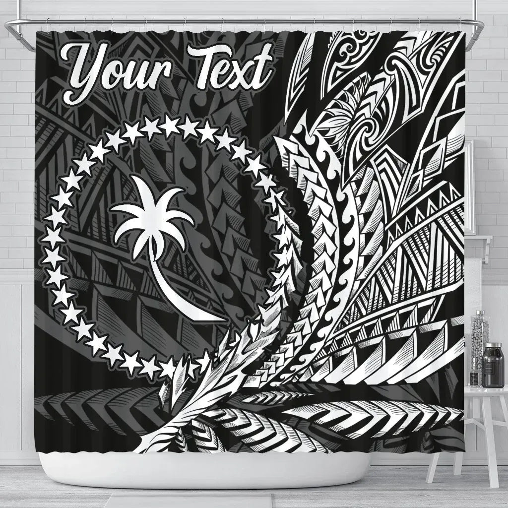 Chuuk State Shower Curtains - Custom Personalised Wings Style