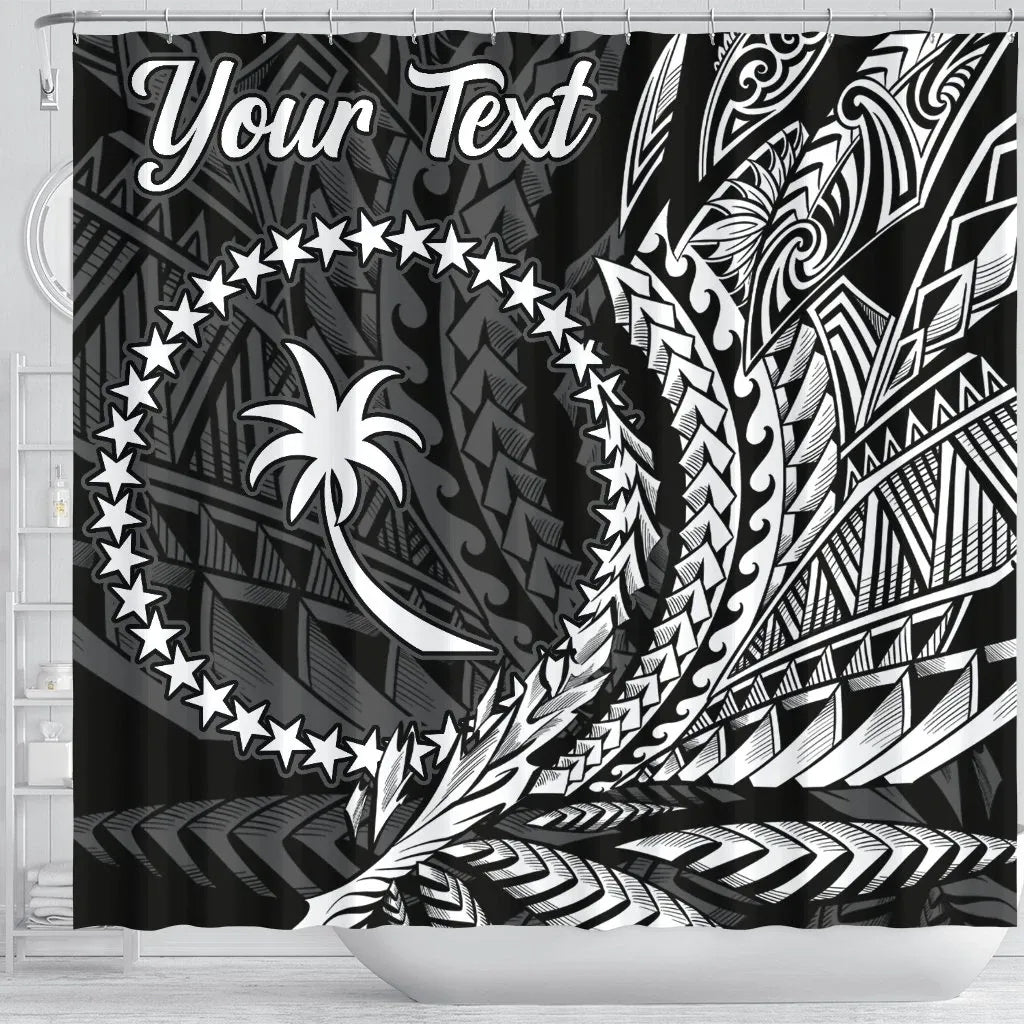 Chuuk State Shower Curtains - Custom Personalised Wings Style
