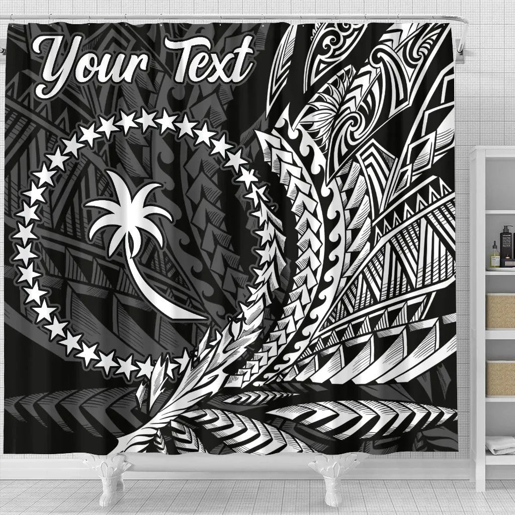 Chuuk State Shower Curtains - Custom Personalised Wings Style