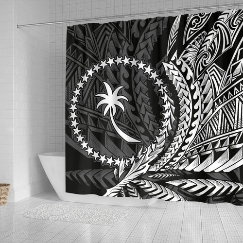 Chuuk State Shower Curtains - Wings Style