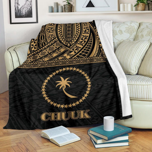 Chuuk States Premium Blanket - Gold Style