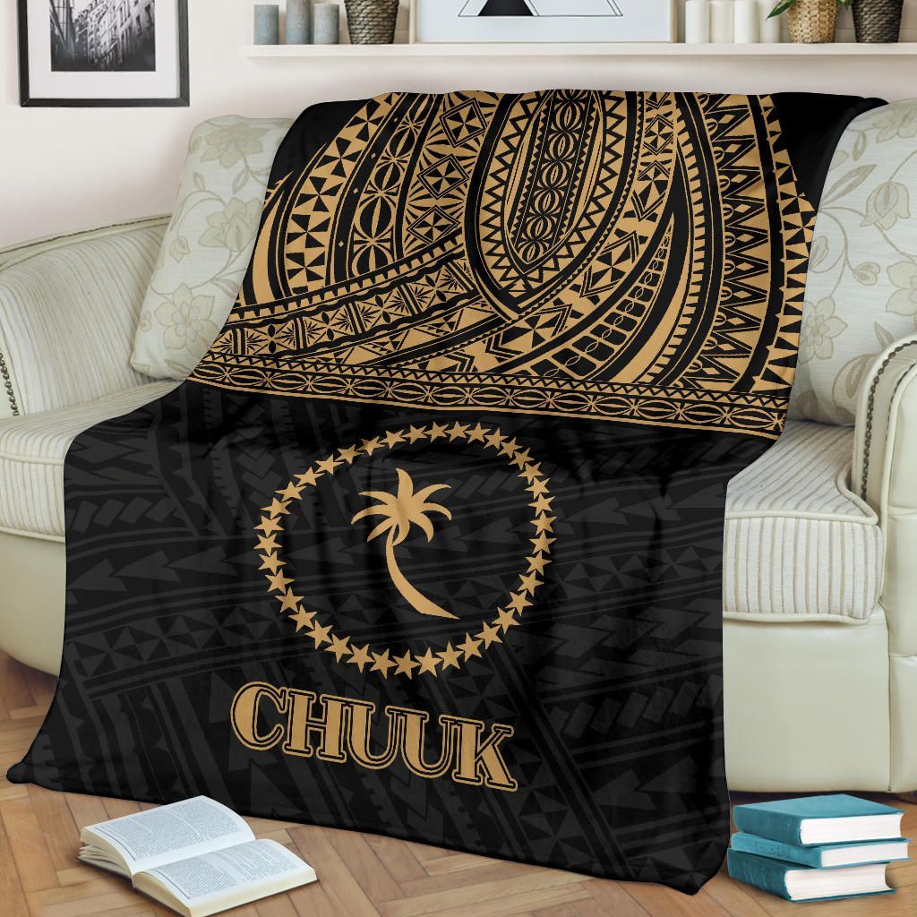 Chuuk States Premium Blanket - Gold Style