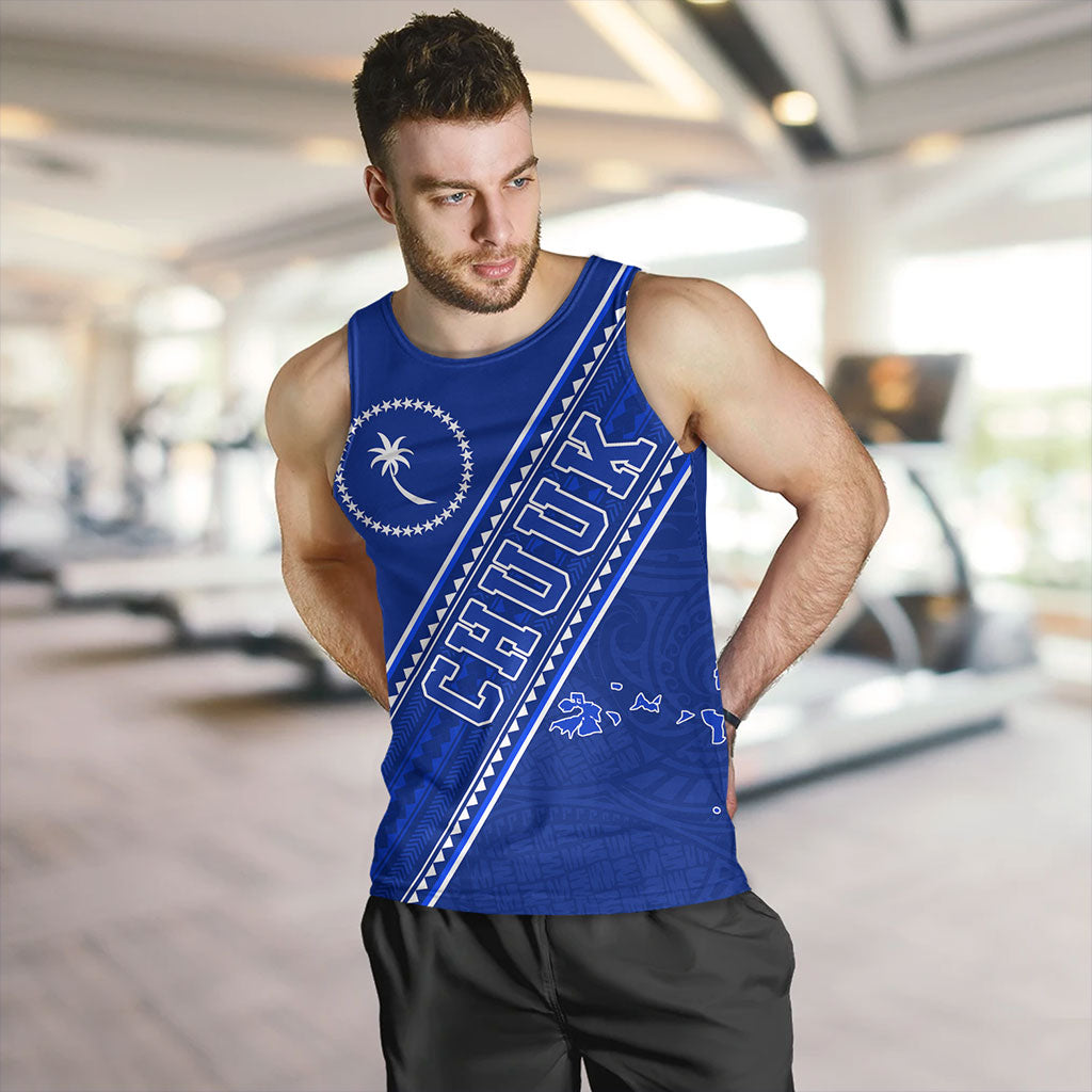 Chuuk State Tank Top Flag And Coat Of Arms