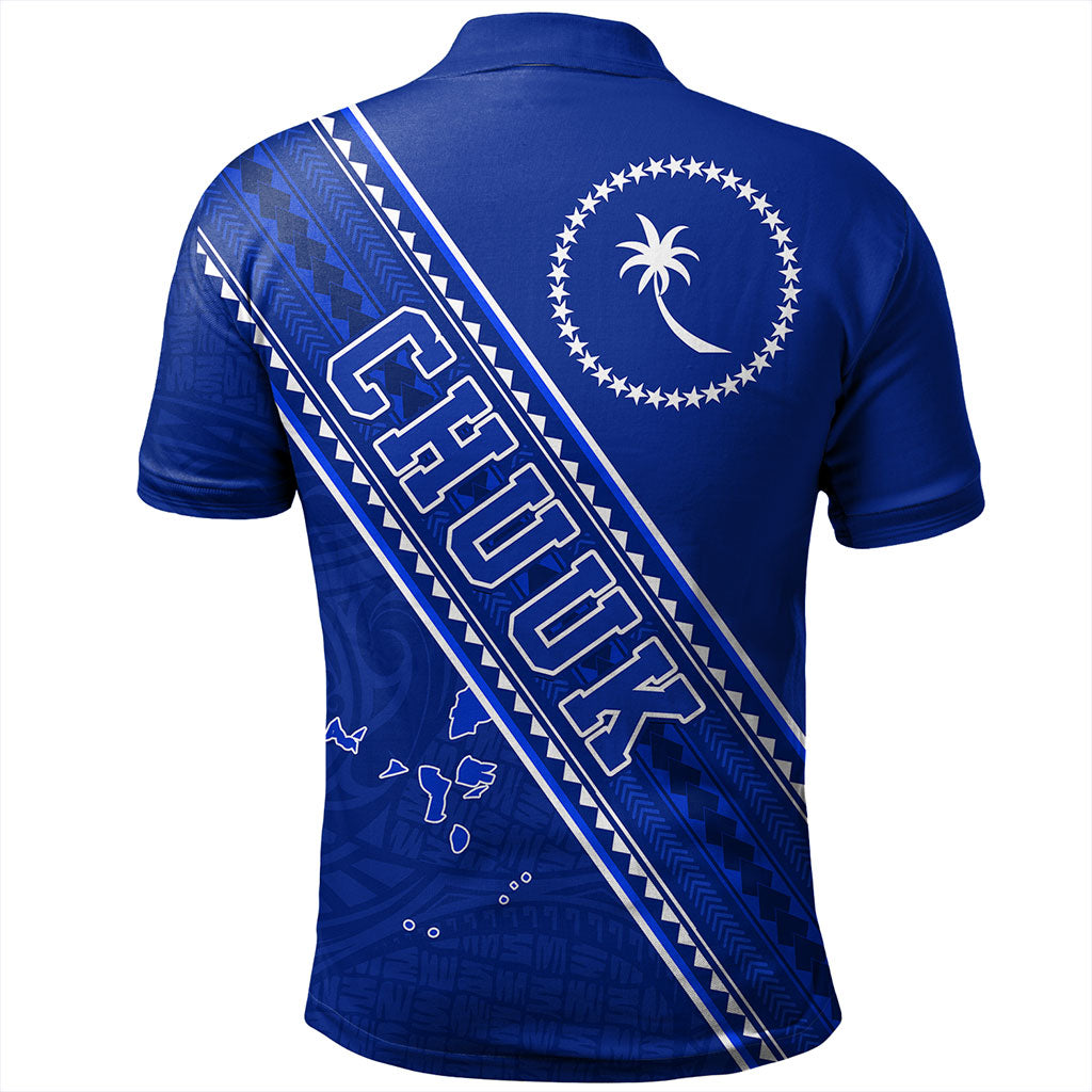 Chuuk State Polo Shirt Flag And Coat Of Arms
