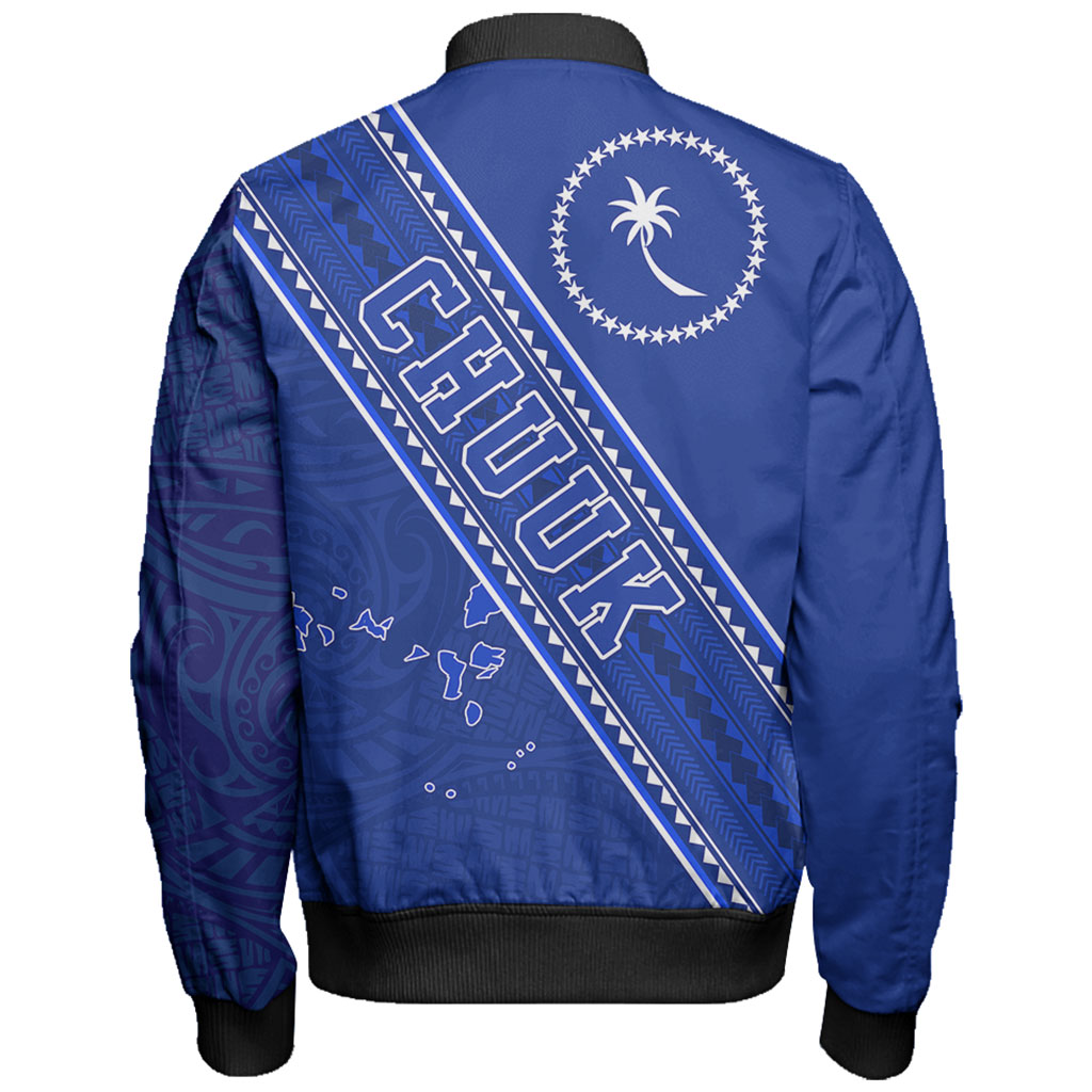 Chuuk State Bomber Jacket Flag And Coat Of Arms