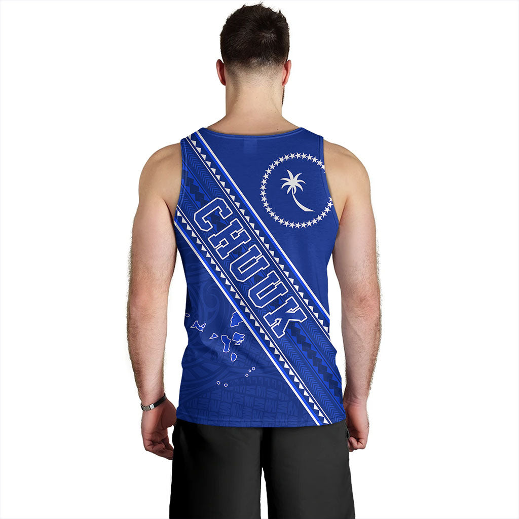 Chuuk State Tank Top Flag And Coat Of Arms