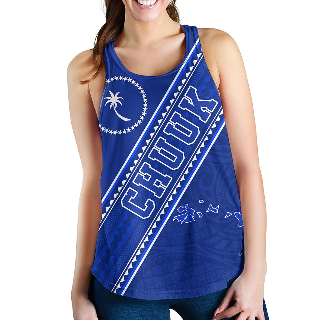 Chuuk State Women Tank Flag And Coat Of Arms