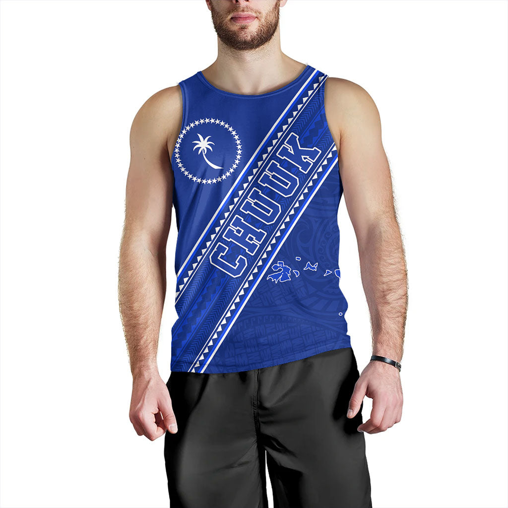 Chuuk State Tank Top Flag And Coat Of Arms