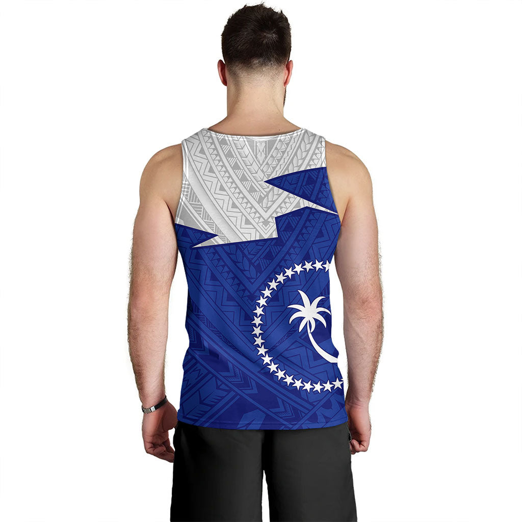 Chuuk State Tank Top Polynesian Tattoo Flag And Coat Of Arms