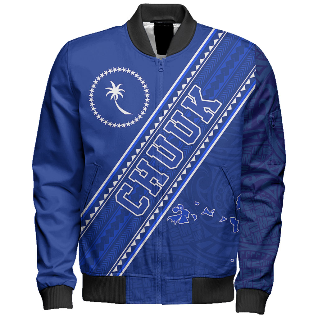 Chuuk State Bomber Jacket Flag And Coat Of Arms