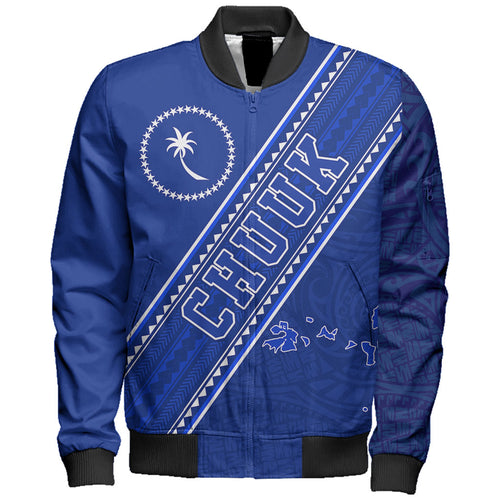Chuuk State Bomber Jacket Flag And Coat Of Arms